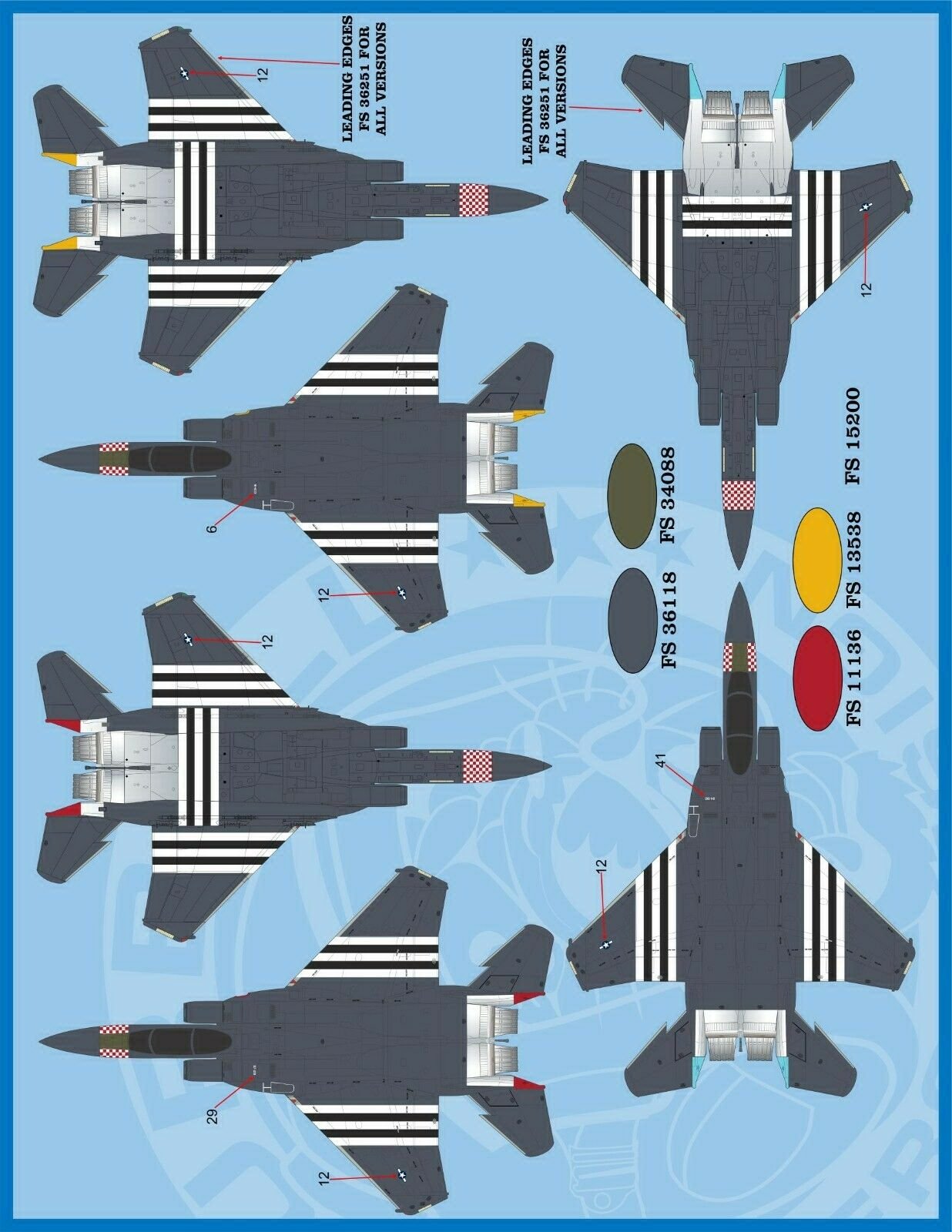 1/48 F-15C/E 鹰式/攻击鹰战斗机"传承老鹰队" - 点击图像关闭