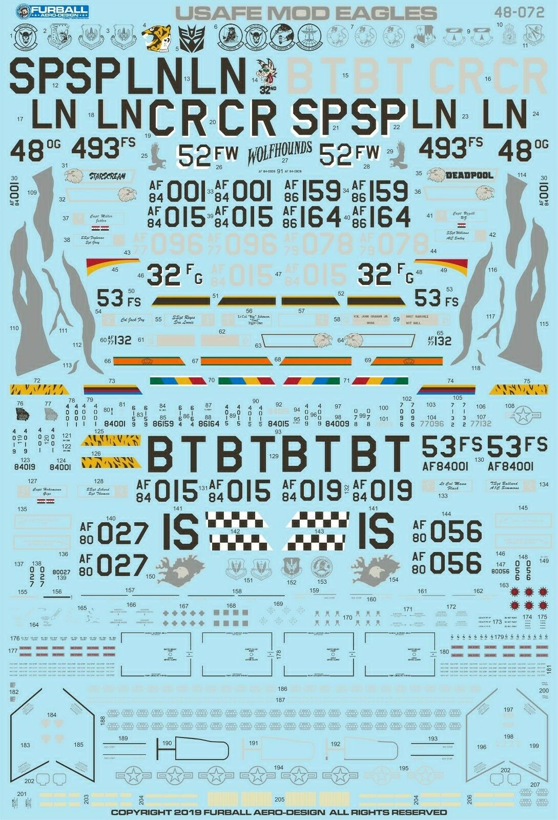 1/48 F-15A/C/D 鹰式战斗机"美国驻欧空军" - 点击图像关闭