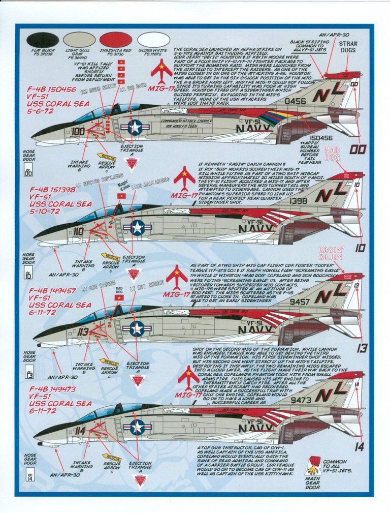 1/72 F-4B 鬼怪II战斗机"米格杀手"
