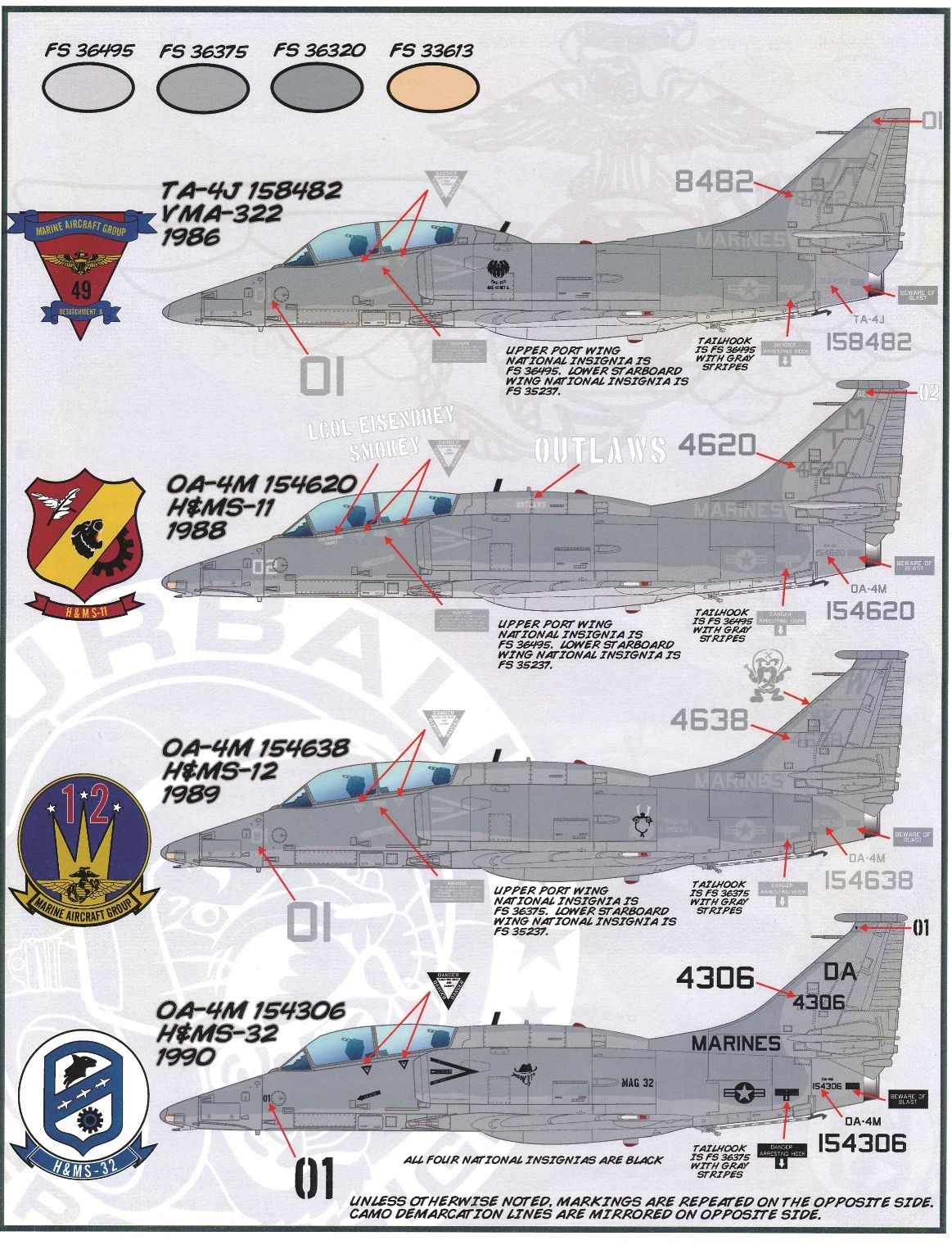 1/72 A-4 天鹰攻击机"低视度海军陆战队" - 点击图像关闭