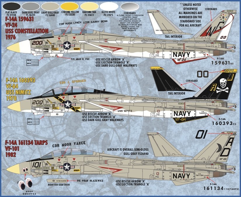 1/72 F-14A 雄猫战斗机"航空联队全明星"(1) - 点击图像关闭