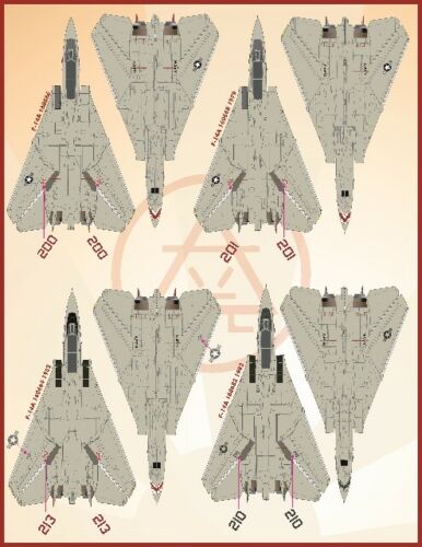 1/72 F-14A 雄猫战斗机"VF-111 日落中队"