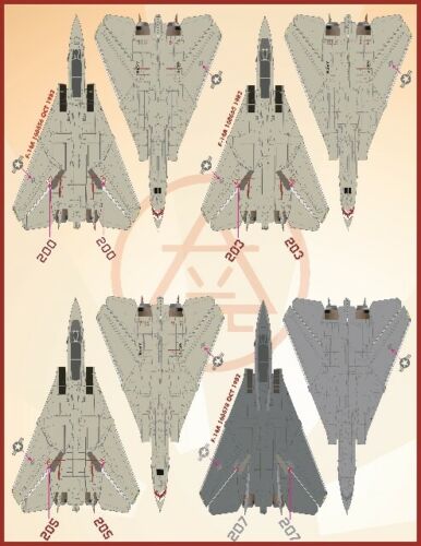 1/72 F-14A 雄猫战斗机"VF-111 日落中队" - 点击图像关闭