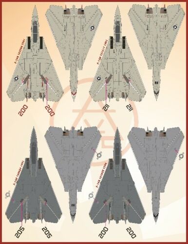 1/72 F-14A 雄猫战斗机"VF-111 日落中队"