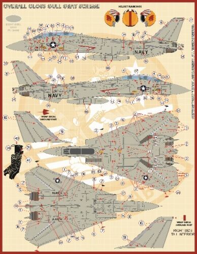 1/72 F-14A 雄猫战斗机"VF-111 日落中队" - 点击图像关闭