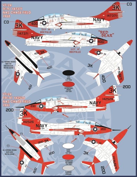 1/48 F9F-8T, TF-9J 美洲狮教练机"航空联队全明星"