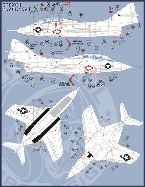 1/48 F9F-8T, TF-9J 美洲狮教练机"航空联队全明星" - 点击图像关闭