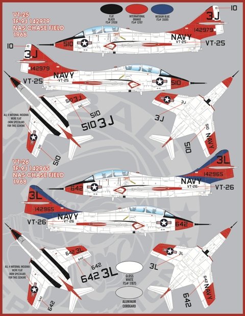 1/48 F9F-8T, TF-9J 美洲狮教练机