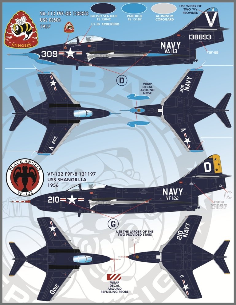 1/48 F9F-8 美洲狮战斗机"丰富多彩海蓝"