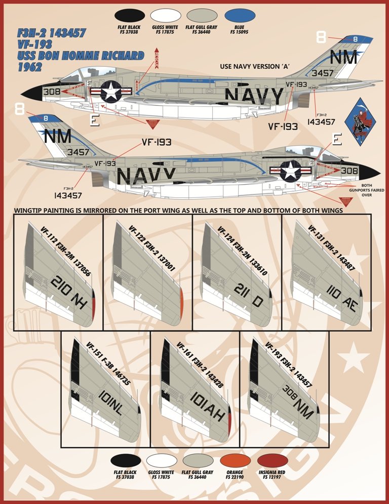 1/48 F3H-2/F-3B 恶魔战斗机"尖叫的恶魔"(2)