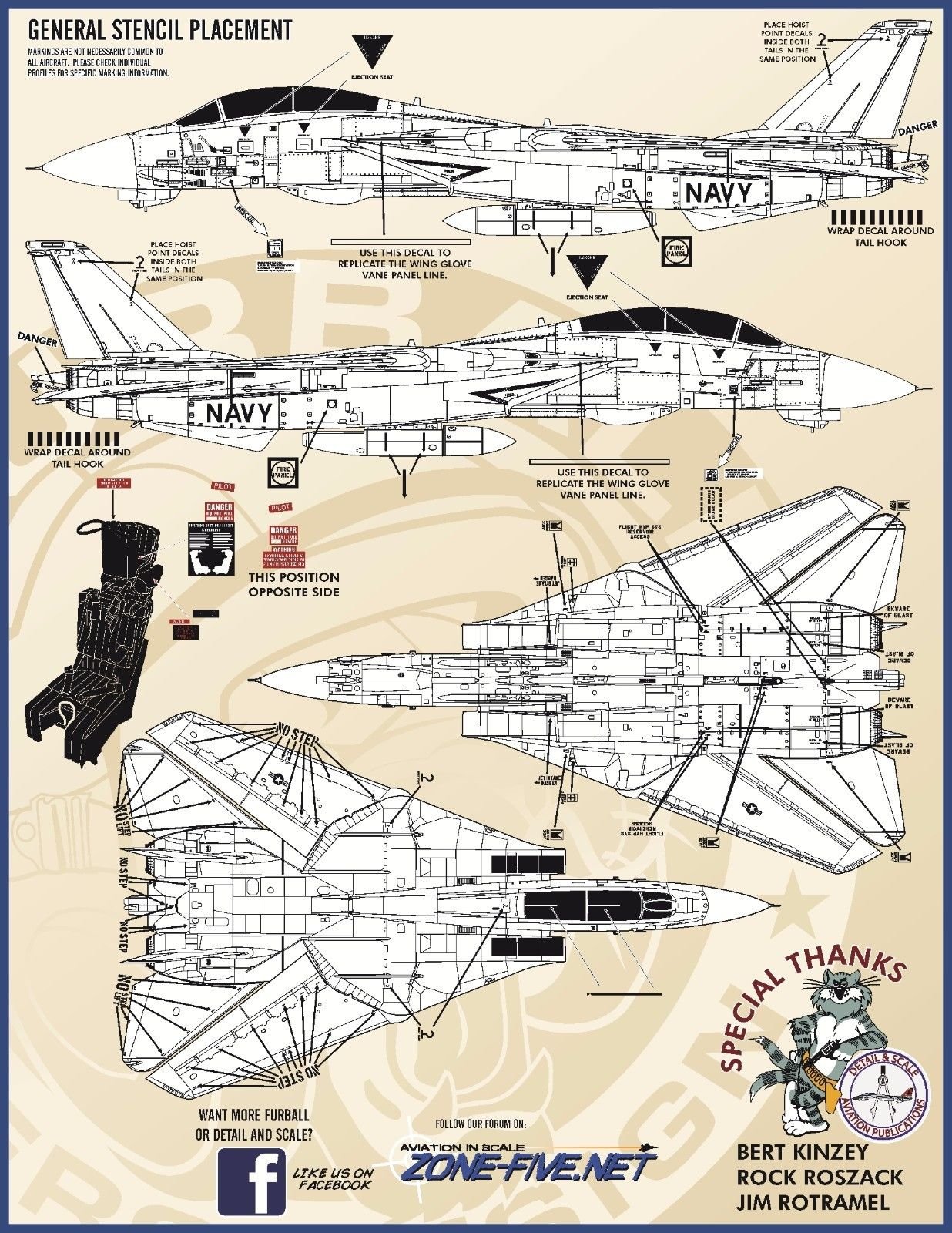 1/48 F-14A/B 雄猫战斗机"色彩与标记"(2) - 点击图像关闭