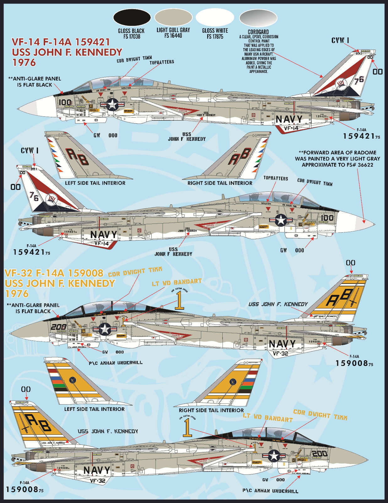 1/48 F-14A/B 雄猫战斗机"色彩与标记"(3)