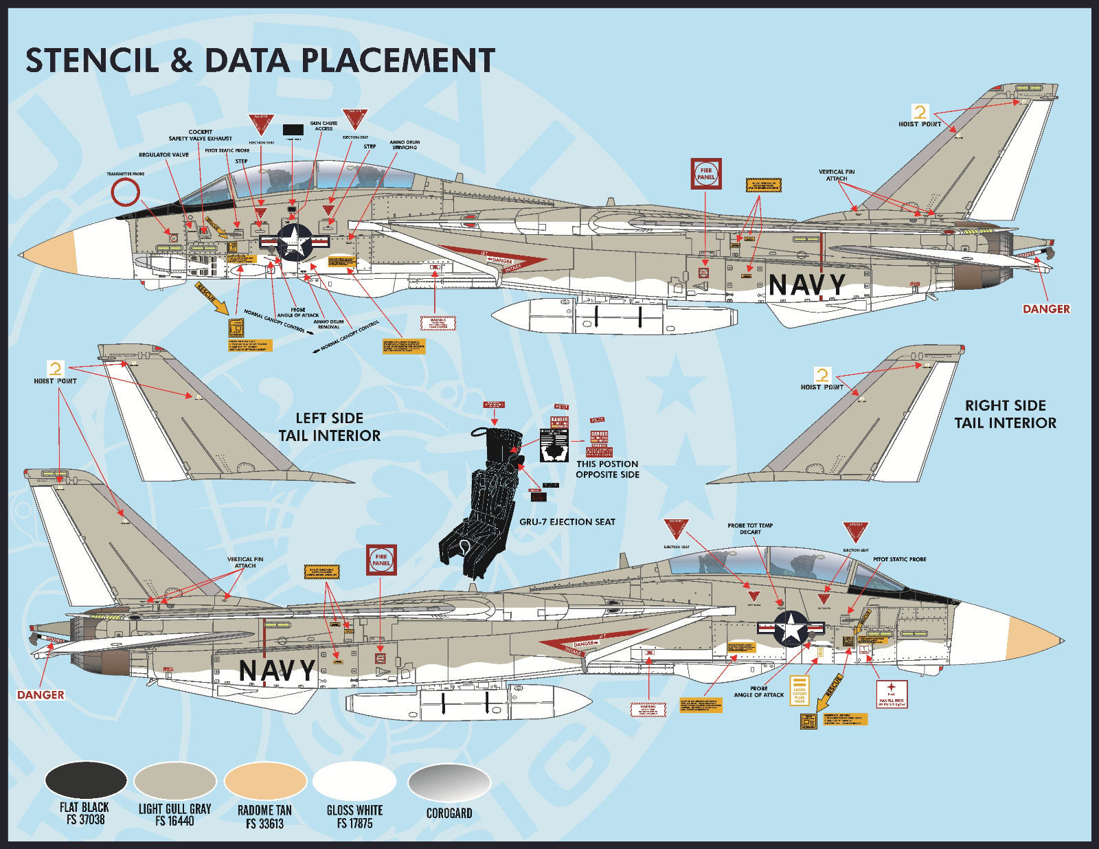 1/48 F-14A/B 雄猫战斗机"色彩与标记"(3)