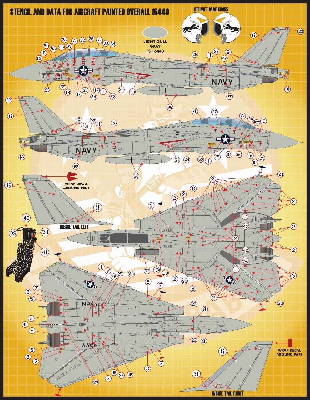 1/48 F-14A 雄猫战斗机"色彩与标记"(4)