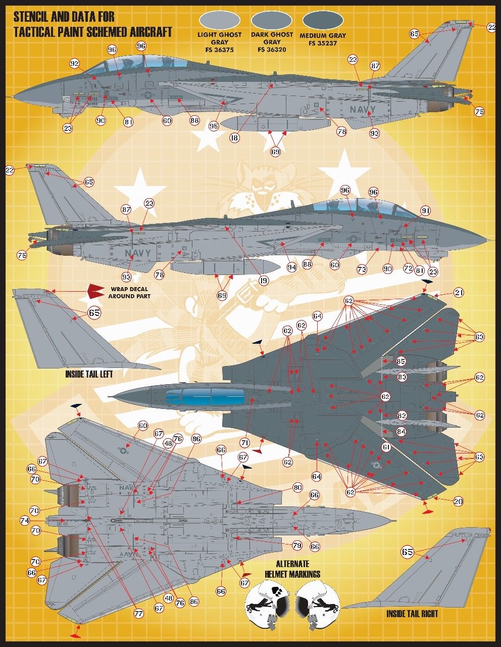 1/48 F-14A 雄猫战斗机"色彩与标记"(4)