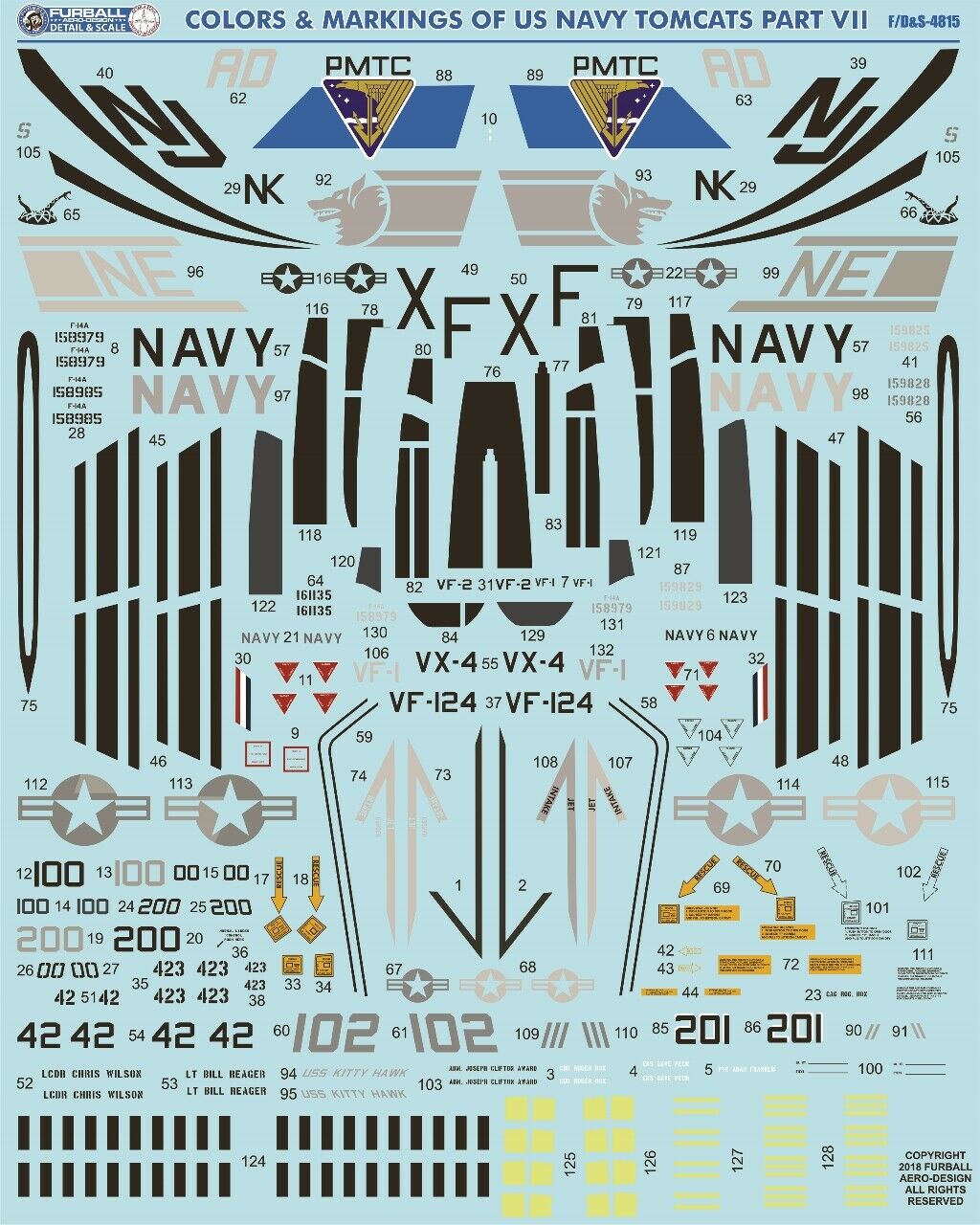 1/48 F-14A 雄猫战斗机"色彩与标记"(7) - 点击图像关闭