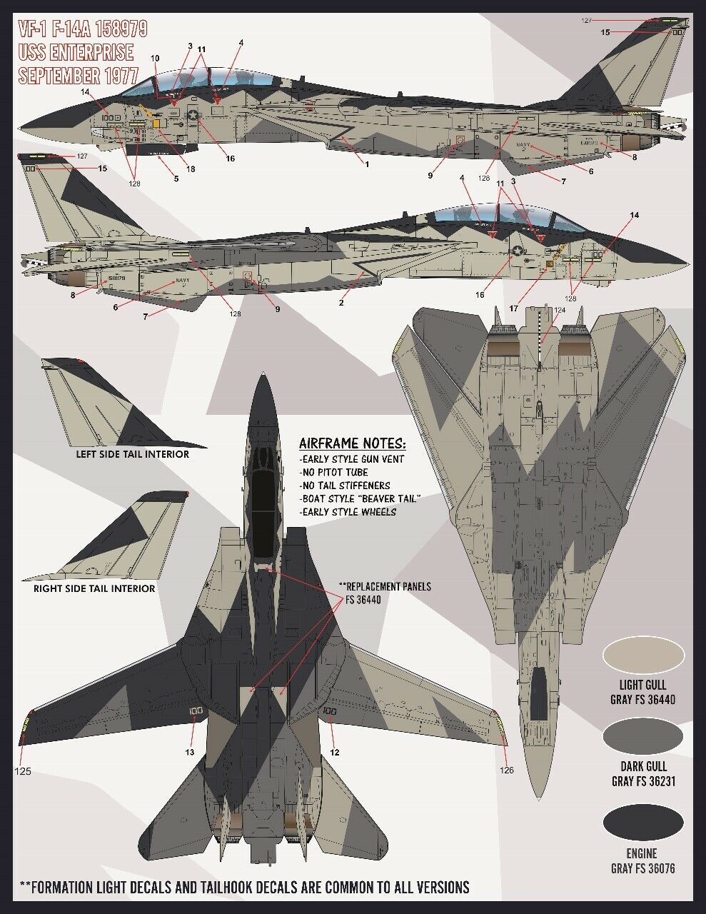 1/48 F-14A 雄猫战斗机"色彩与标记"(7) - 点击图像关闭