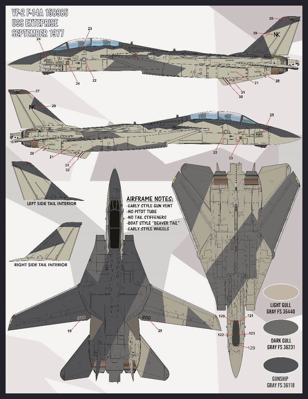 1/48 F-14A 雄猫战斗机"色彩与标记"(7)