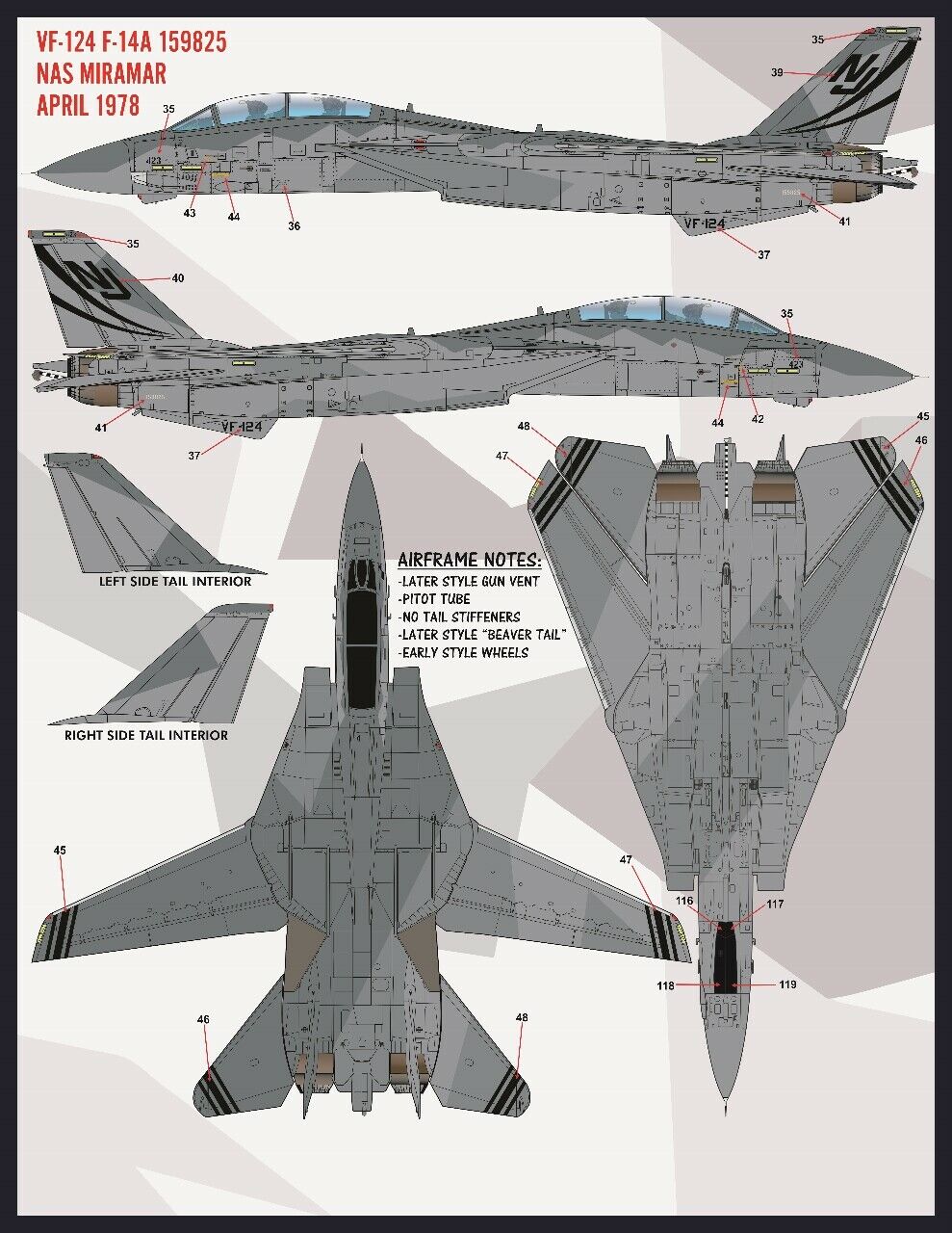 1/48 F-14A 雄猫战斗机"色彩与标记"(7)