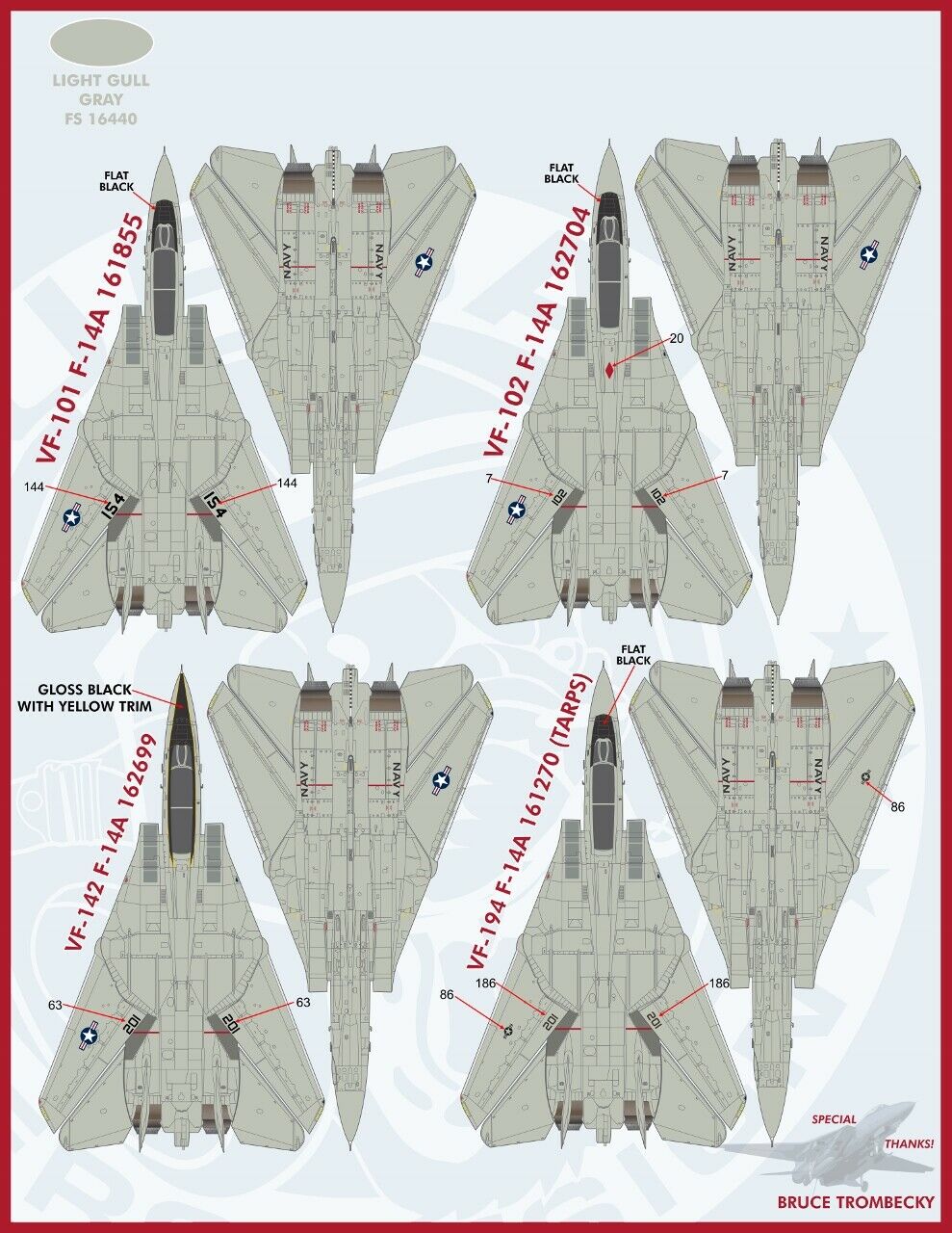 1/48 F-14A 雄猫战斗机"色彩与标记"(8)