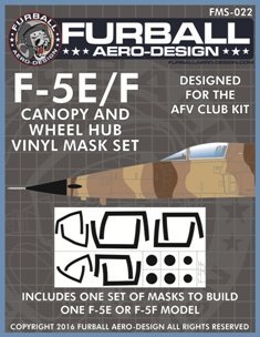 1/48 F-5E/F 虎II战斗机座舱罩遮盖贴纸(配AFV Club) - 点击图像关闭