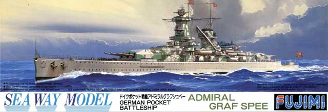 1/700 二战德国格拉夫斯佩海军上将号袖珍战列舰