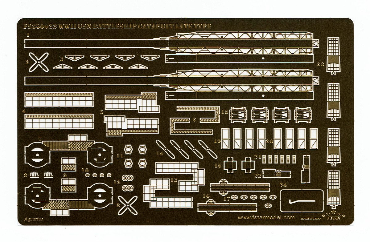 1/350 二战美国海军战列舰用飞机弹射器(后期型) - 点击图像关闭