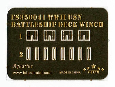 1/350 二战美国海军战列舰用甲板绞盘(4台)3D打印 - 点击图像关闭