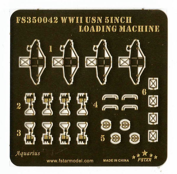 1/350 二战美国海军5英寸练习炮(4台)3D打印