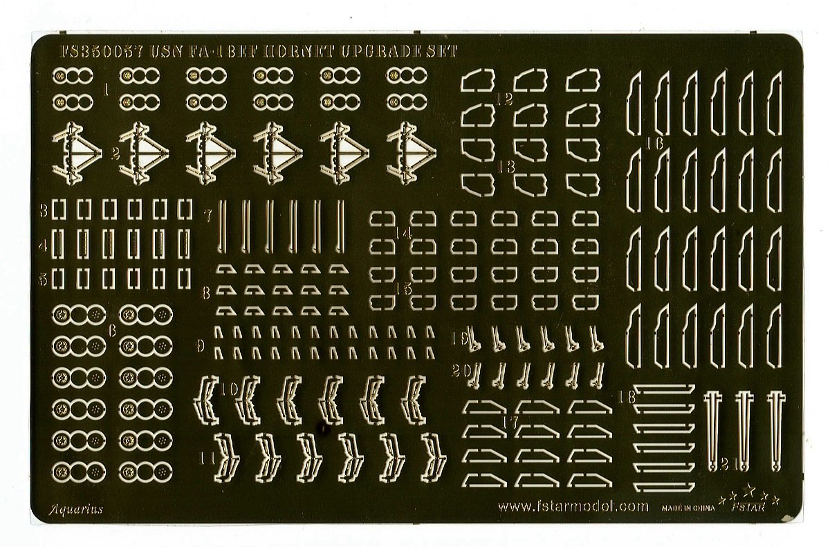 1/350 现代美国海军 F/A-18E/F 升级改造套件(配小号手, 可改6架)