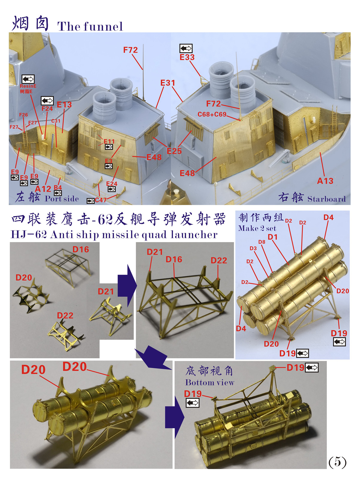 1/350 现代中国海军052C型驱逐舰超级改造套件特别版(配小号手05430)