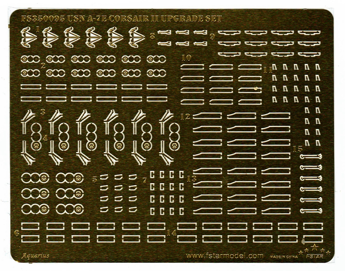 1/350 现代美国海军 A-7E 海盗II舰载攻击机升级改造套件(配小号手, 可改6架)