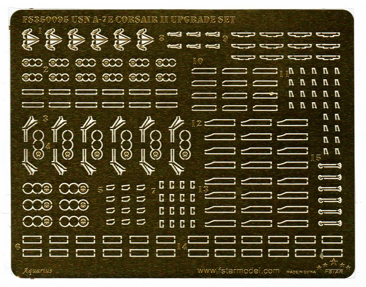 1/350 现代美国海军 A-7E 海盗II舰载攻击机升级改造套件(配小号手, 可改6架) - 点击图像关闭