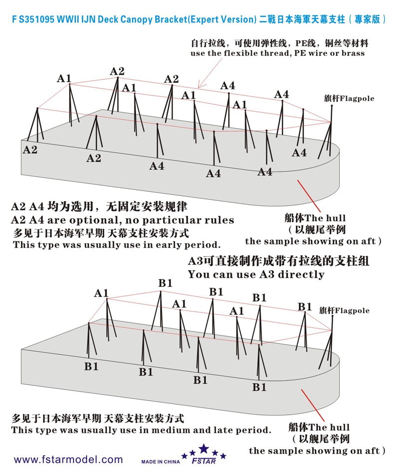 1/350 二战日本海军甲板用天幕支架(专家版) - 点击图像关闭