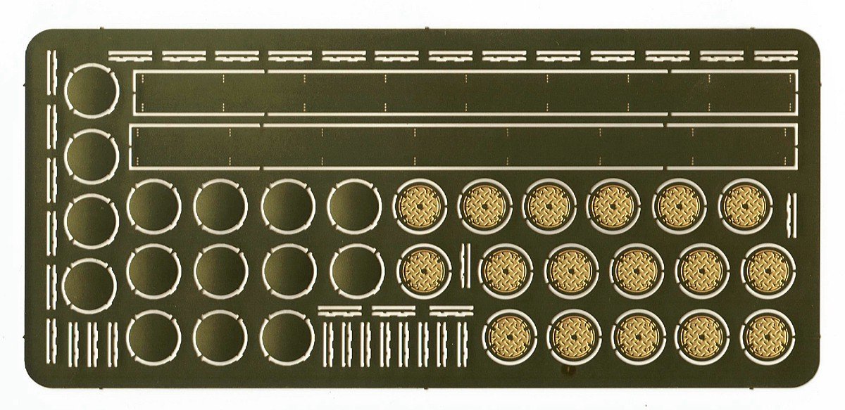 1/350 二战日本海军舰艇用水机搬运轨道(双面蚀刻, 效果更佳)