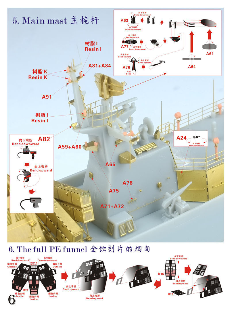 1/350 现代中国海军056型护卫舰超级改造套件(配威骏)