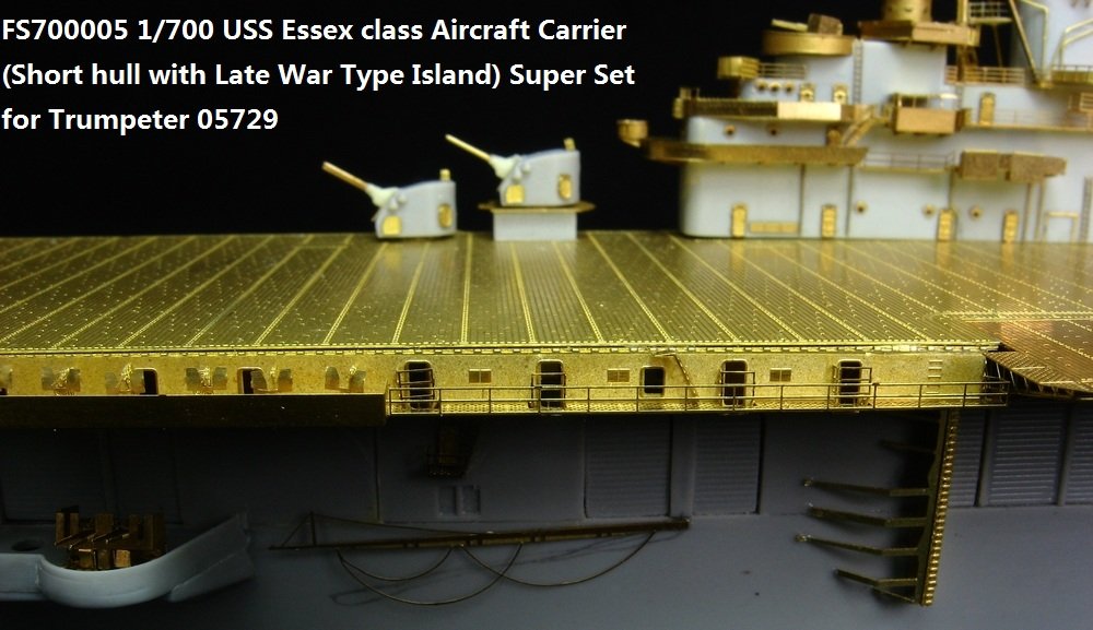 1/700 二战美国海军埃塞克斯级航空母舰升级改造套件"短船体后期舰桥状态"(配小号手05729) - 点击图像关闭