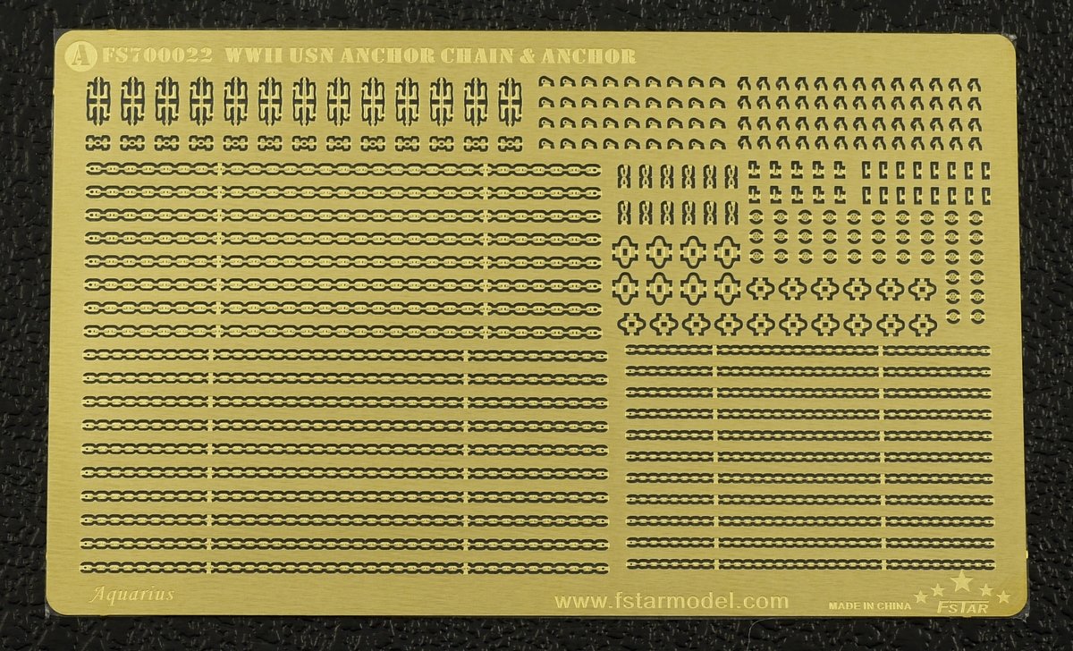 1/700 二战美国海军锚与锚链