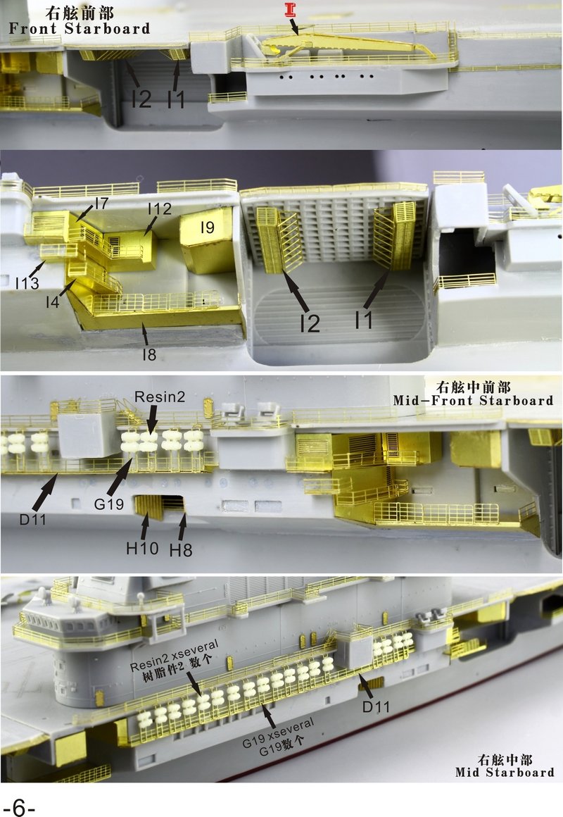 1/700 现代中国海军辽宁号航空母舰升级改造套装(配小号手06703) - 点击图像关闭