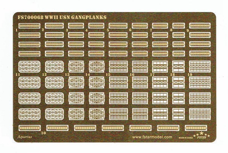 1/700 二战美国海军登舰跳板与登舰梯