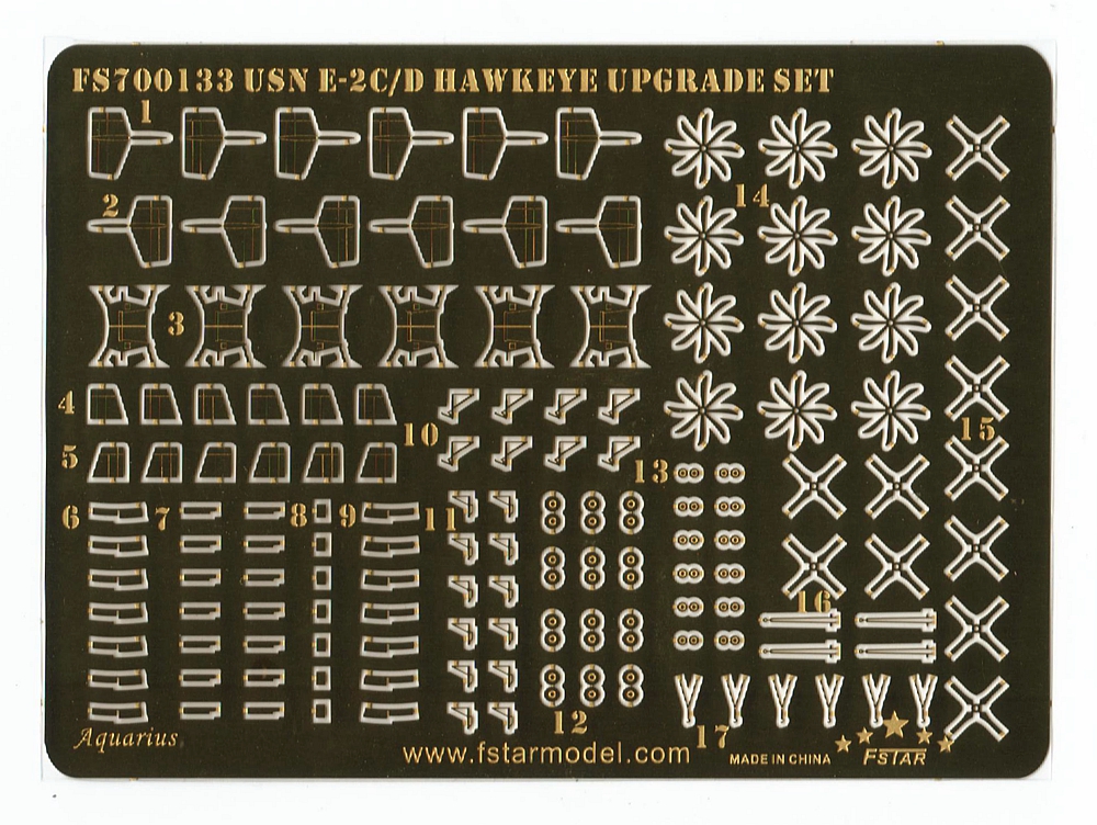 1/700 现代美国海军 E-2C/D 鹰眼预警机升级改造套件(配小号手)