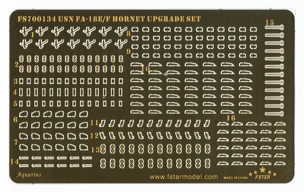 1/700 现代美国海军 FA-18E/F 超级大黄蜂战斗机升级改造套件(配小号手)