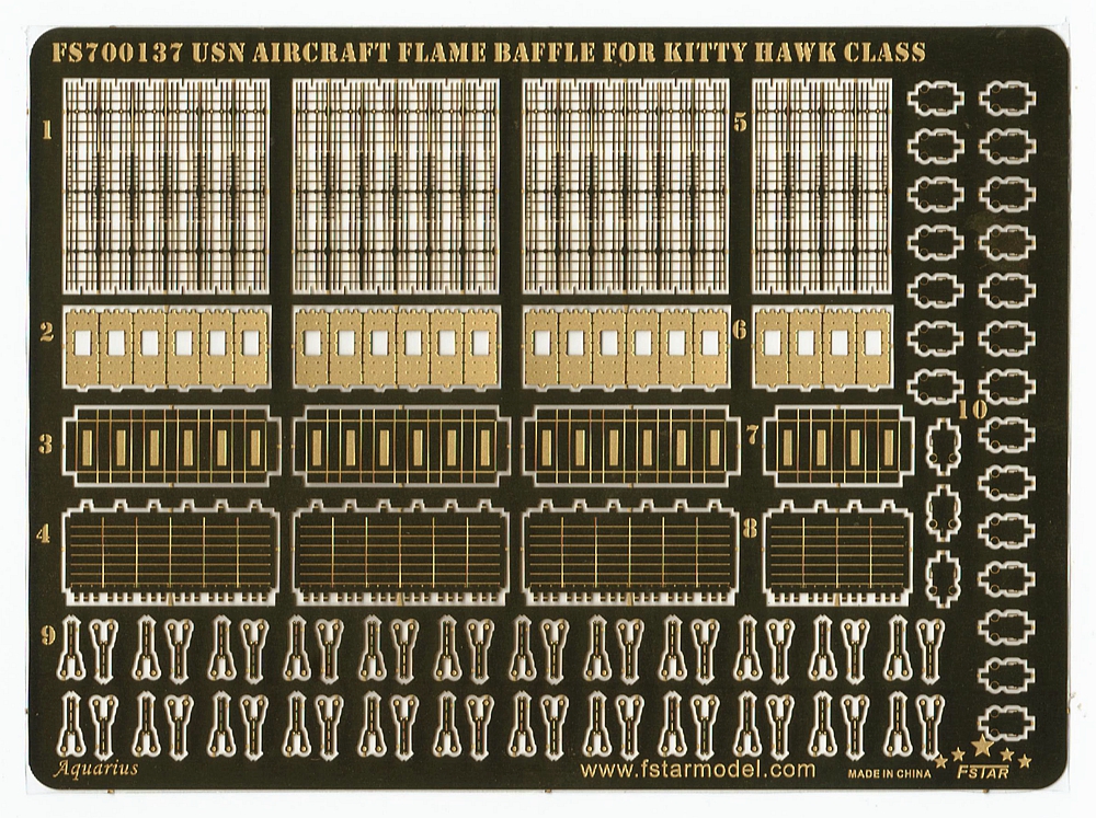 1/700 现代美国海军小鹰级用舰载机挡焰板(配小号手)