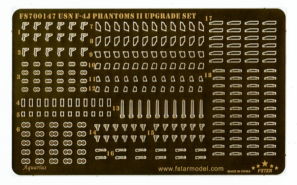 1/700 现代美国海军 F-4J 鬼怪II战斗机升级改造套件(配小号手) - 点击图像关闭