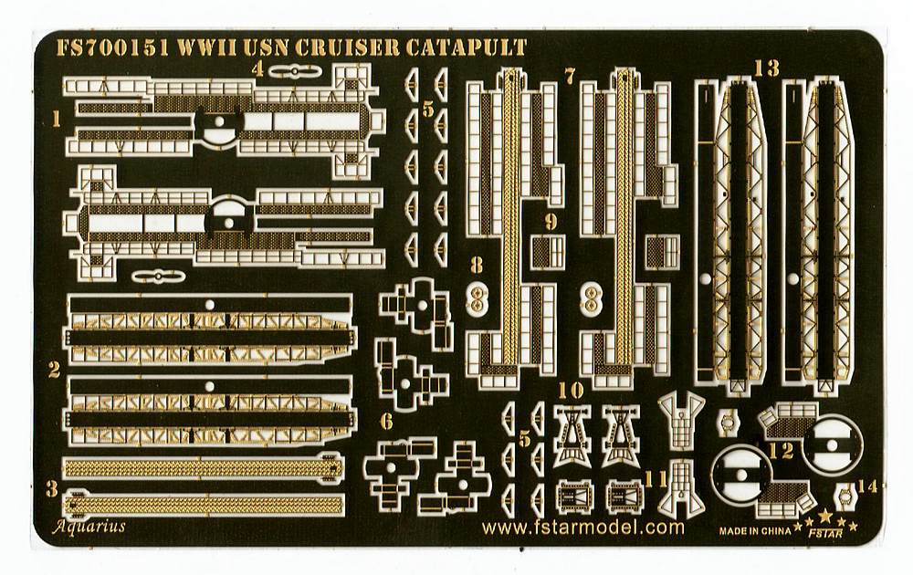 1/700 二战美国海军巡洋舰用弹射器