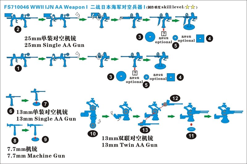 1/700 二战日本海军对空武器(1)