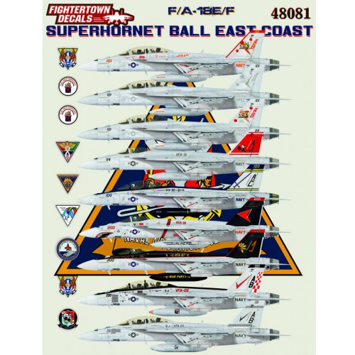 1/72 F/A-18E/F 超级大黄蜂战斗机"VFA-11/31/32/81/87/211"