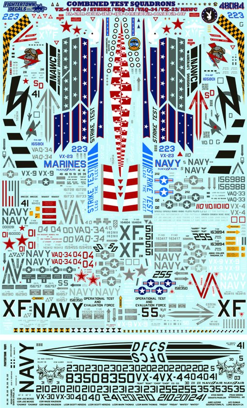 1/48 现代美国联合测试中队"VX-4/9/23/30, VAQ-33/34, NAWC" - 点击图像关闭