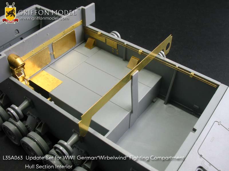 1/35 二战德国四号旋风自行防空坦克战斗室车体部分内构改造件 - 点击图像关闭