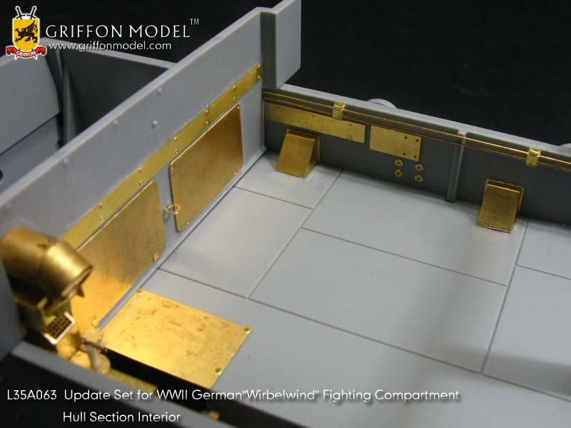 1/35 二战德国四号旋风自行防空坦克战斗室车体部分内构改造件 - 点击图像关闭